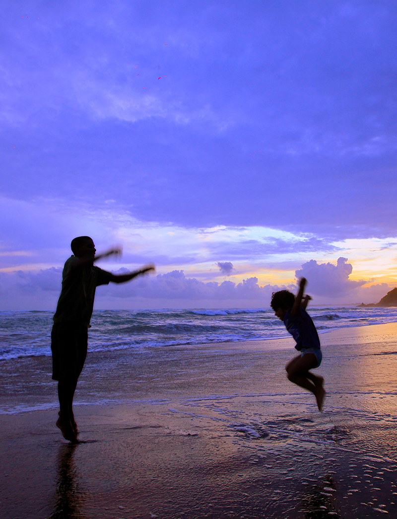 Beach in 3 Sisters in Sri lanka
