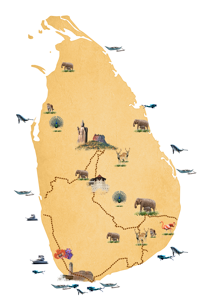 Secret of Ceylon map