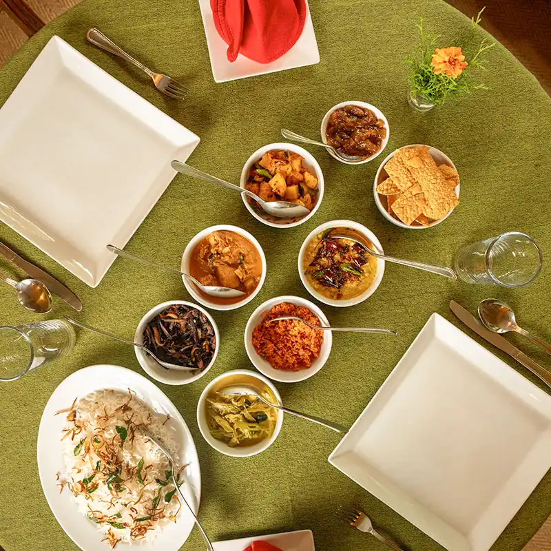 Sri lankan style food